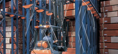 Drive-in pallet racks create more storage space in the warehouse